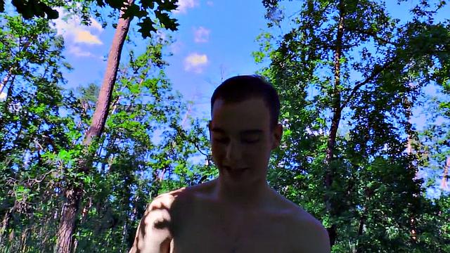 Straight stud picked up for public gay POV anal outdoors