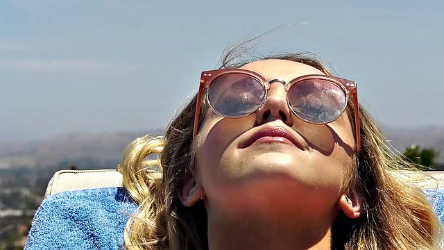 Horny Blonde Invites The Pool Man To Suck and Fuck His Big Black Cock