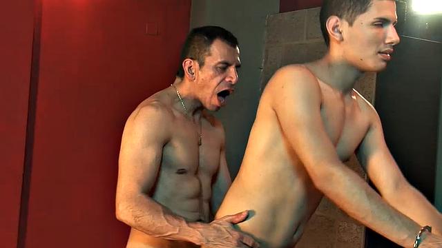 Daddy Horatio has a cute Latin boy at his bar and after some small talk he wastes little time getting kinky with him.