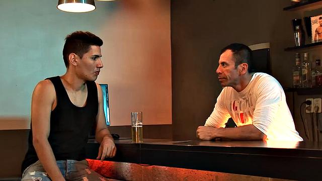 Daddy Horatio has a cute Latin boy at his bar and after some small talk he wastes little time getting kinky with him.