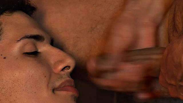 Daddy Horatio has a cute Latin boy at his bar and after some small talk he wastes little time getting kinky with him.