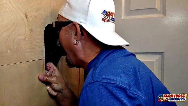 Young Cock Gets Sucked At The Glory Hole