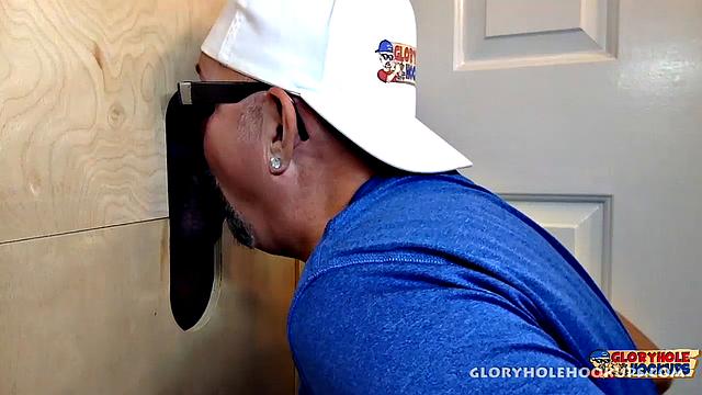Young Cock Gets Sucked At The Glory Hole