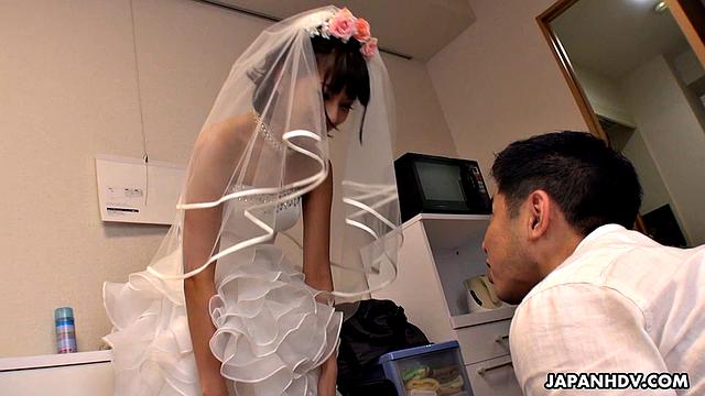 Ruri Narumiya rides, sucks, and washes a cock for a prize