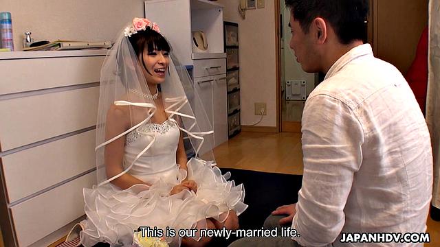 Ruri Narumiya rides, sucks, and washes a cock for a prize