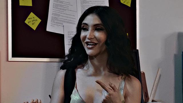 Episode 5: Brunette gets a wild ride in heels and lingerie, giving a handjob, blowjob, and cowgirl to a lucky guy