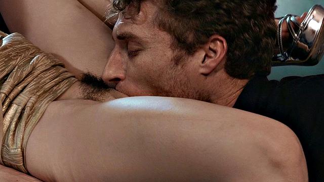 Episode 5: Brunette gets a wild ride in heels and lingerie, giving a handjob, blowjob, and cowgirl to a lucky guy