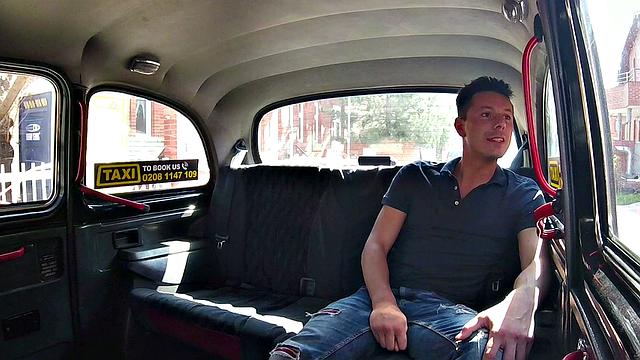 A pierced driver get a surprise from a lucky stud