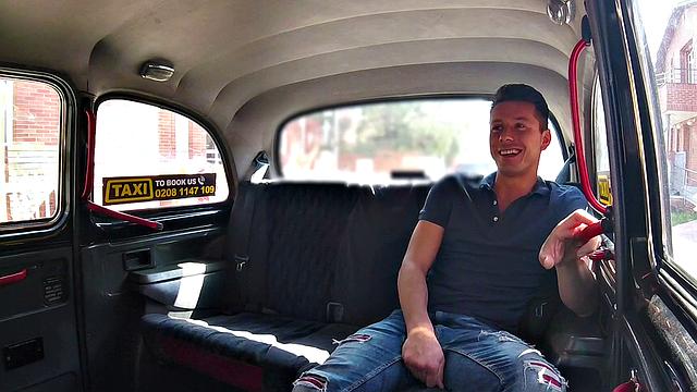 A pierced driver get a surprise from a lucky stud