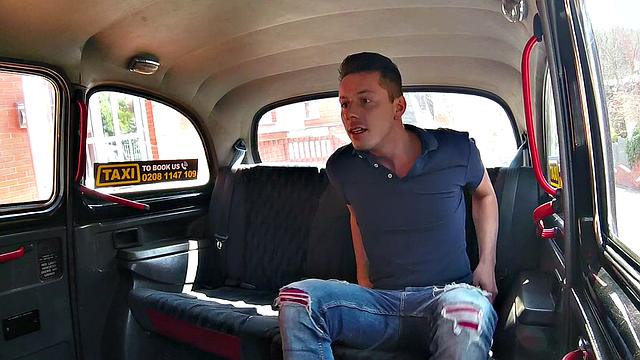 A pierced driver get a surprise from a lucky stud