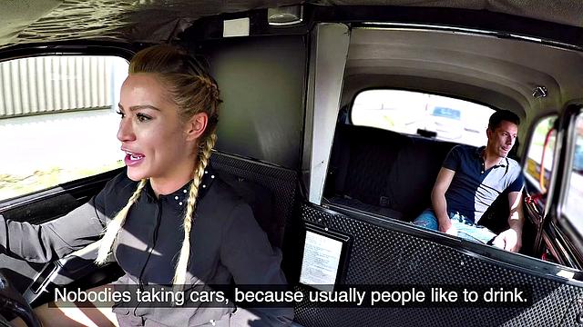 A pierced driver get a surprise from a lucky stud