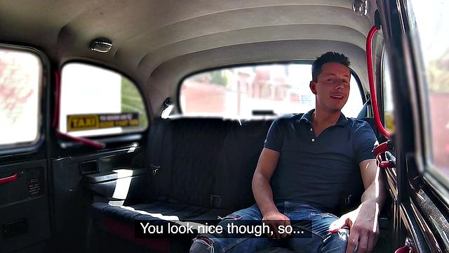 A pierced driver get a surprise from a lucky stud