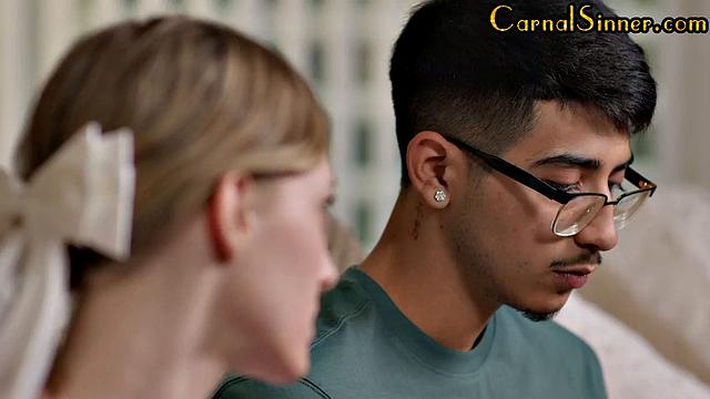 bushy babe fucked by lucky guy