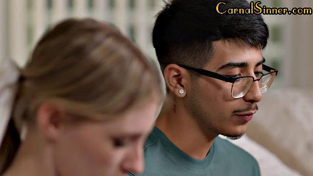 bushy babe fucked by lucky guy