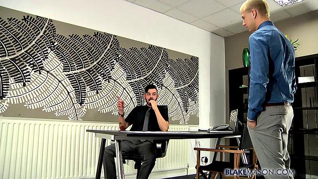In Trouble With The Boss - Deacon Hunter And Adam Watson Gets It In