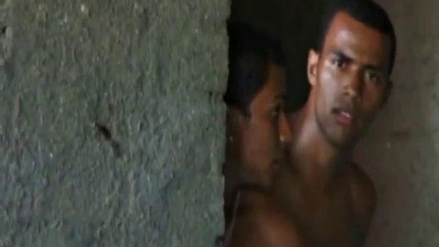 Victor Alves and Nelson Barros are the stars of this outdoor fuck. These two big and dark studs are feeling each other up like crazy and pulling on their giant cocks.