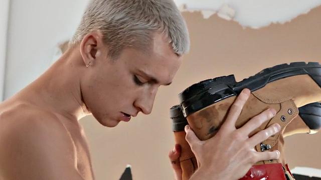 Dirty gay smashed hard in anal by perverted fucker