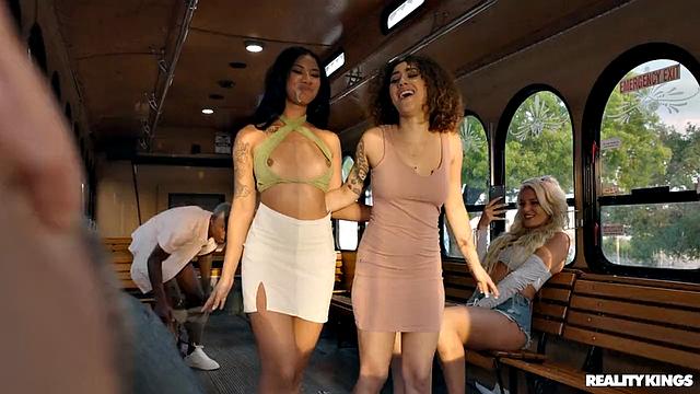 The Public Bus Threesome