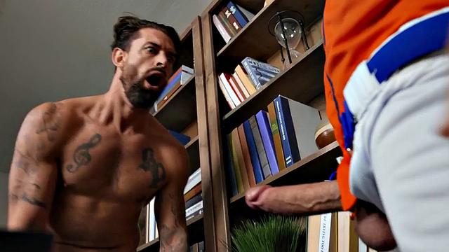 Straight gay penetrated in tight anal by big white dick