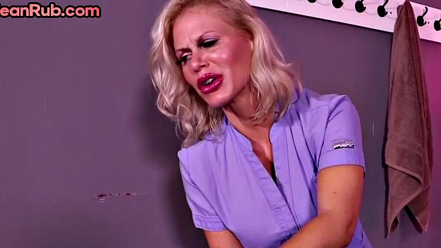 Mature slut loves sucking big white dick while jerking