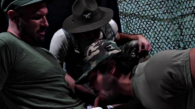 Sarge Owns Their Raw Holes! - Silver Steele, Seth Santoro &amp; Greg Riley