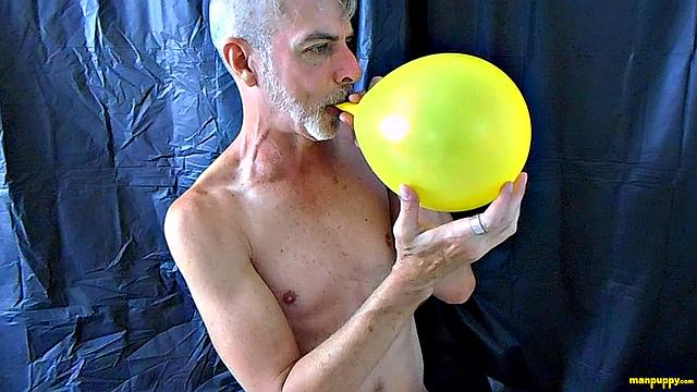 Richard Lennox with Huge Cock and Balloons