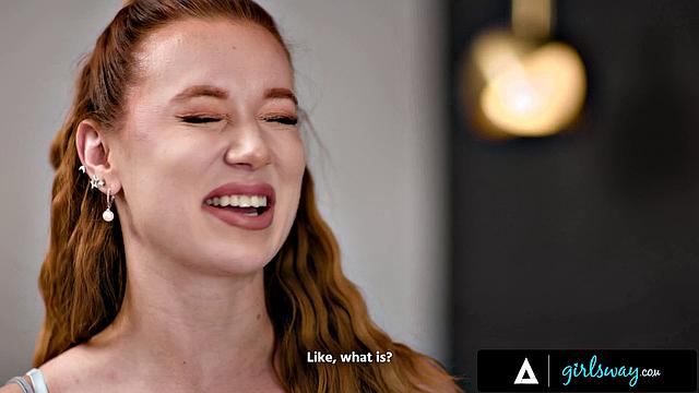GIRLSWAY - Caring Redhead Madison Morgan Cures Bestie Nicole Aria's Cravings With Good Rimming