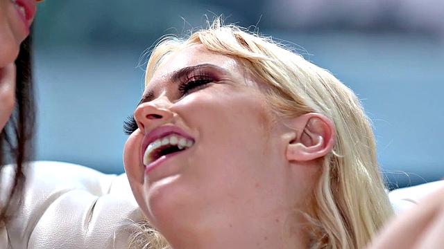 Squirting fest with hairy lesbos