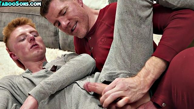 Xmas DILF fucks stepson 21yo on Christmas eve