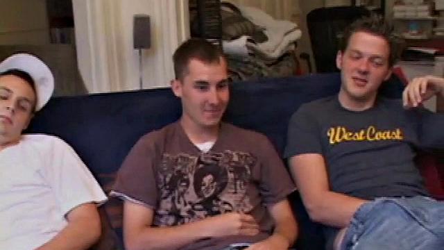Kiefer, Gunner and Casey Blow Cock