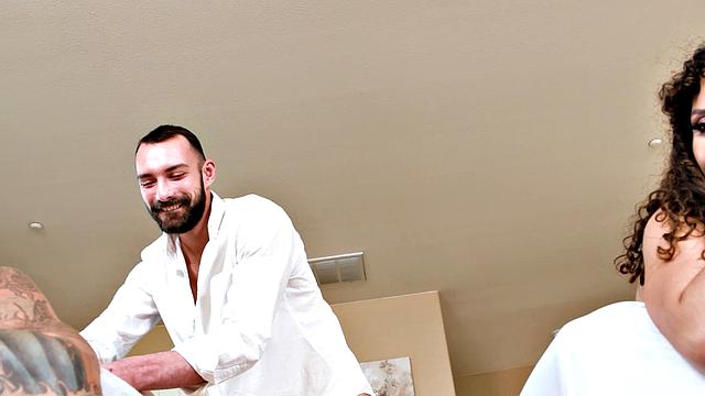 Cute Liv Revamped Has A Hot Bisexual Threesome With Her Husband And A Masseur