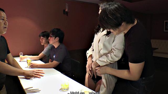 Maki Hojo Has Gangbang In A Bar