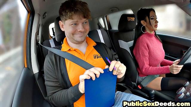 Big-titted cougar pounded in POV