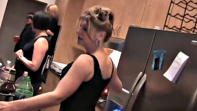 College party teen riding