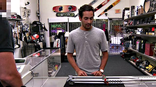 Real customer assriding store owner