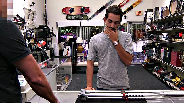 Real customer assriding store owner