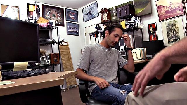 Real customer assriding store owner