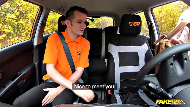 Ebony Gets Stuck In The Seat