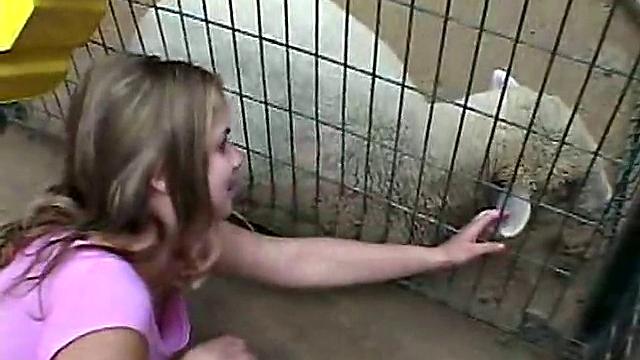 Watch Horny Teen Little April At The Farm