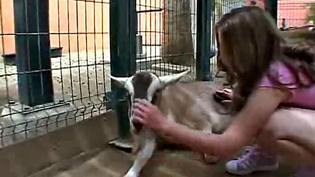 Watch Horny Teen Little April At The Farm