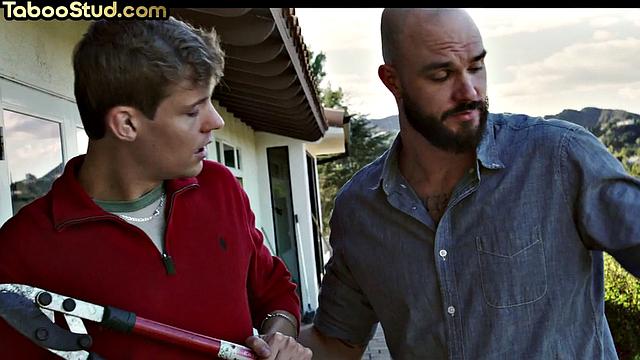 Taboo twink barebacked by stepbrother while alone