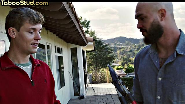 Taboo twink barebacked by stepbrother while alone