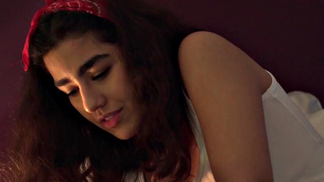 Busty teen babes enjoy 3some suck and fuck in hostel room