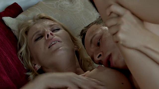 Desirable babe gets steamy fucked in shaved muff by her hubby