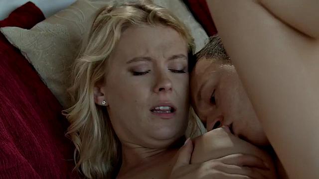 Desirable babe gets steamy fucked in shaved muff by her hubby