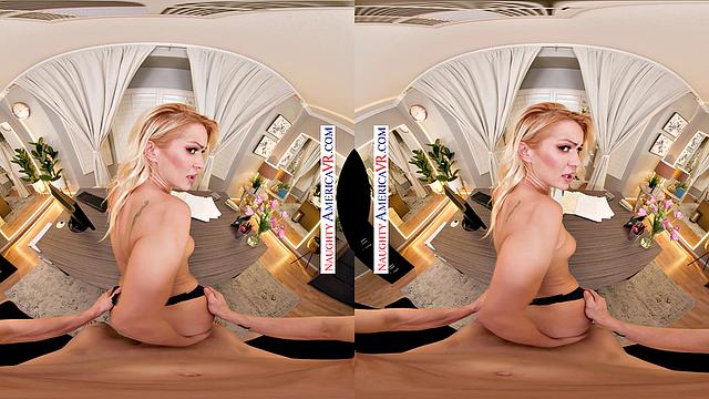 Horny boss Cherry Kiss admires your work and big cock