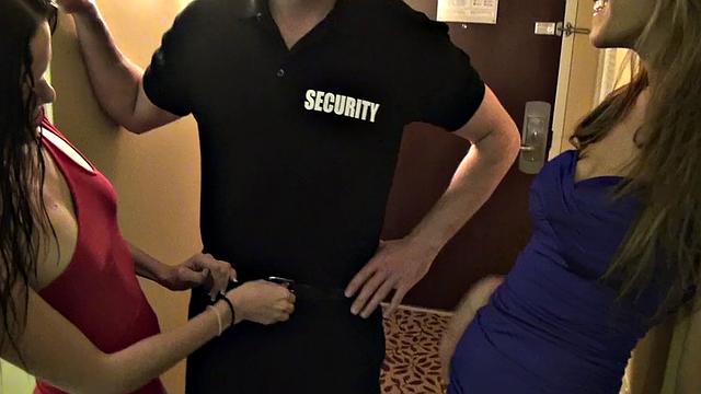 Irrational Security gets kinky with a group of horny sluts in a bedroom