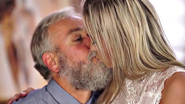 OLD4K. Sex of old pedagogue and sexy chick ends with awesome cumshot