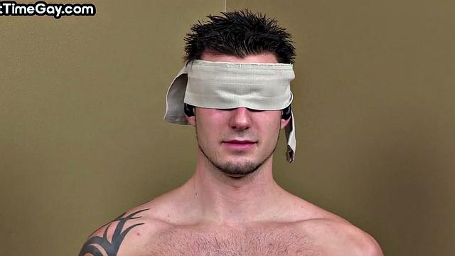 Blindfolded str8 1st time fucks dominant gay