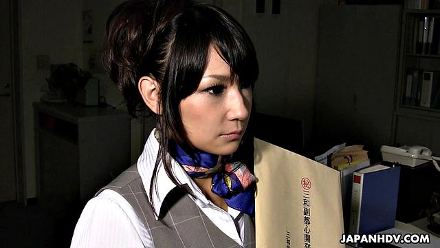 Naughty office babe demands favors